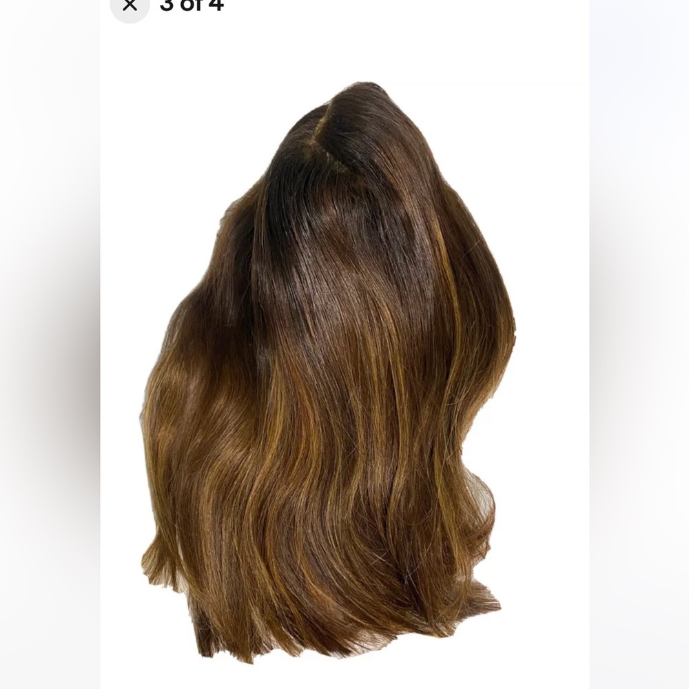 Christopher Kyle IG STYLIST HD Lace Front Wig 100% Human Hair Brown 14" Custom - Picture 2 of 4